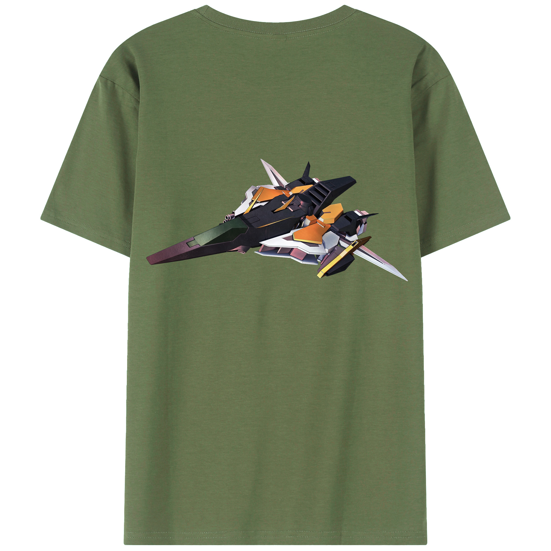 （画像用） 機動戦士ガンダム Mobile Suit Gundam 綿100％ メンズ半袖Tシャツ（バックプリント） 通気性